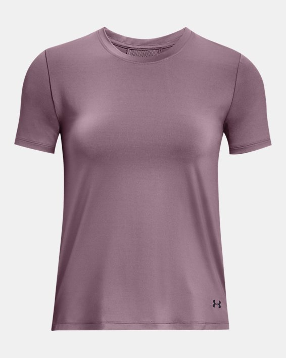 Women's UA RUSH™ Vent Short Sleeve in Purple image number 4